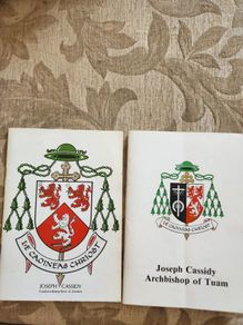 Archbishop Joseph Cassidy. 2 X Booklets. I X His Installation  And The Other His Ordination To The Episcopate. See Photos For Details.