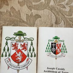 Archbishop Joseph Cassidy. 2 X Booklets. I X His Installation  And The Other His Ordination To The Episcopate. See Photos For Details.