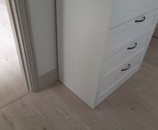 White 4-drawer chest of drawers 103x82x50cm