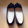Gabor Ladies Navy blue Suede leather Bow front Flats size 6.5 Image 6