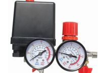 main image for ad BRAND NEW Arrival Air Compressor Pressure Valve Switch Manifold Relief Regulator Gauges 180PSI 240V 45x75x80mm