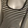 Guess grey/black/silver long sleeve mini bodycon dress Perfect condition size M UK10 EU38 Postage included Image 3