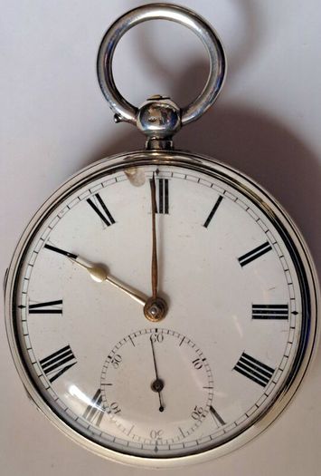 Silver Fusee Lever Pocket Watch - Berthold Muller,Twickenham - London 1873c