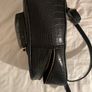 Black Crocodile Style Handbag Backpack Image 3