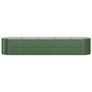 Garden Raised Bed Galvanised Steel 368x80x68 cm Green Image 3