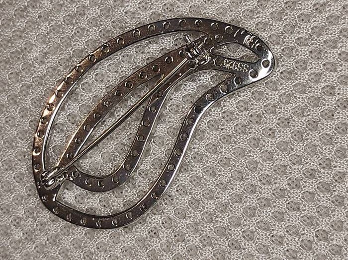 BLJ sterling silver brooch