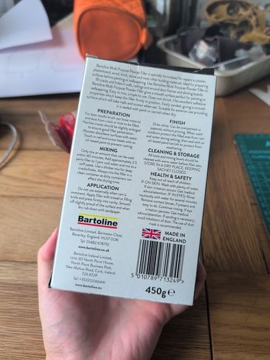 DAS terracotta clay and powder filler