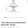 Round extendable dining table - ez living Image 4