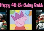 Peppa pig party Banner