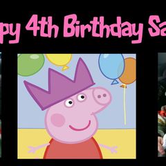 Peppa pig party Banner