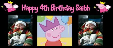 Peppa pig party Banner