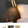 Brass wall lamp plug in Image 2