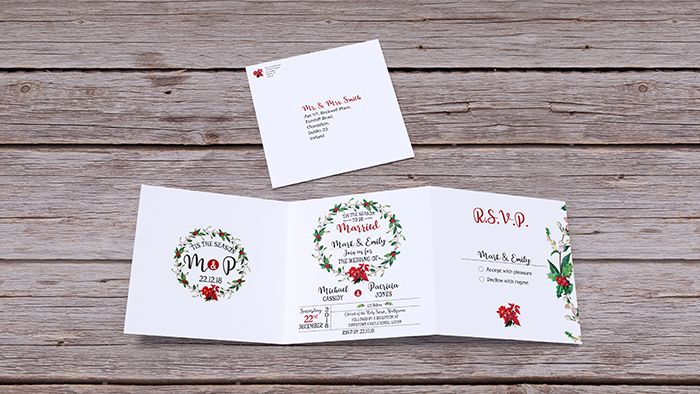 Winter/Christmas Trifold Invitation