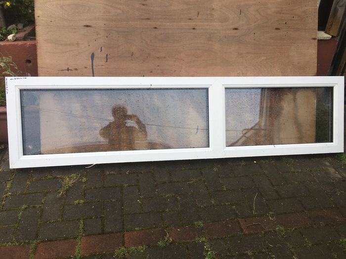 Double-glazed window glass panes, uPVC side-window