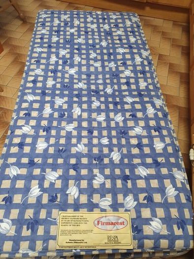 Cream Iron Single Bed