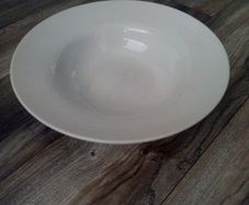 Large White Serving Ceramic Bowl.