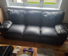 Free Italian Leather Sofa and Armchairs