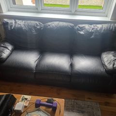 Free Italian leather sofa and 2 armchairs