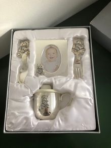 Silverplated baby gift