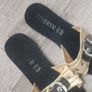 Genuine leather sandals with rhinestones size 35 Image 2