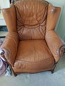 Leather armchair