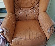 Leather armchair