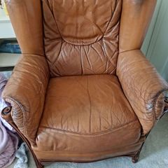 Leather armchair