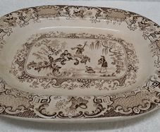 Vintage Chinese carving platter