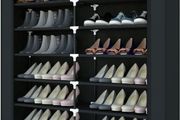 Shoe Rack 7 Tier Canvas,Shoe Cabinet,Shoe Rack Standing for Living Room,Hallway,Shoes Storage Organizer for 36 Pair of Shoes with Dustproof Cover,110cm 115cm 30cm (FREE POSTAGE)
