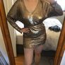 All items reduced! Boohoo gold sequin mini Image 2