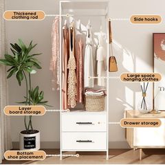 small wardrobe/hanging rail