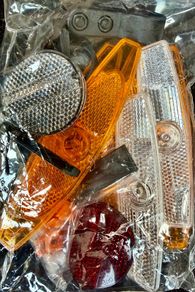 Bicycle reflector set , front , rear and wheels , NEW