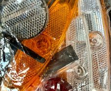 Bicycle reflector set , front , rear and wheels , NEW