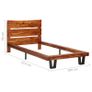 Bed Frame with Live Edge Solid Acacia Wood 90 cm Image 2