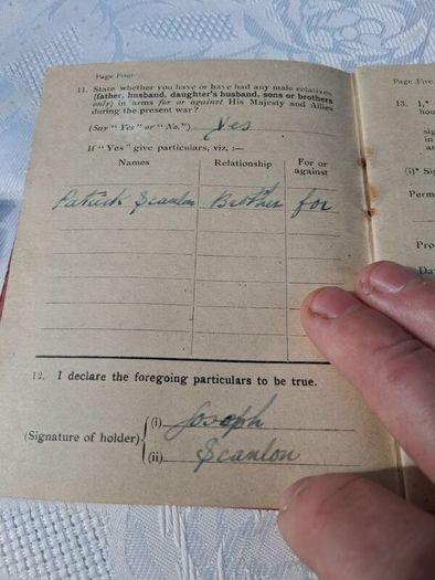 Defence Of The Realm Permit Book(WW1)