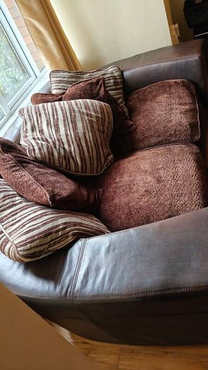 Large Sofa and Smaller Sofa pair