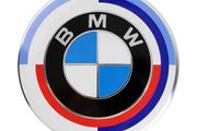Bmw 50th Year Anniversary Bonnet 82 Mm Badge Emblem