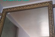 Gold framed mirror