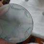Italian Frosted Drip pattern Glass Decanter & Liquor Glasses Image 2