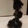 Norleans Vintage Ceramic Poodle with Fur Japan Vintage Image 3