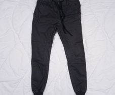 Replay Black Slim Fit Cuffed Drawstring Jeans 6-8UK/34-36EU
