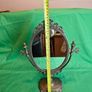 Ornate Victorian Style Brass Swivel Vanity Mirror  Antique Dressing Table Mirror Image 3
