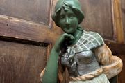 Austrian Art Noveau Amphora maiden c 1910