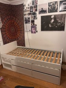 ikea single bed with storage
