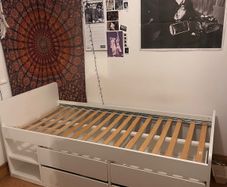 ikea single bed with storage
