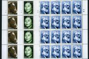 1999 Ireland Irish Actors and Actresses (Michael Mac Liamnoir, Siobhan McKenna &amp; Noel Purcell) Commemorative Stamps Sheetlet Plate 1A1A Mint Never Hinged (MNH)