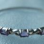 Vintage 925 Sterling Silver and Amethyst Bangle Image 2
