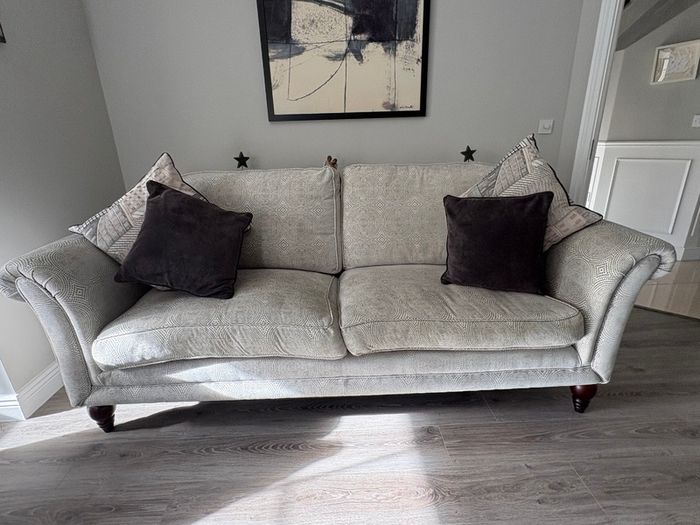 Large 3-seater fabric sofa - excellent condition