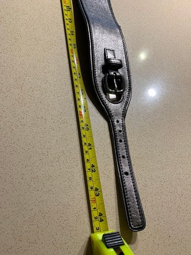 Karen Millen Pewter Leather Belt