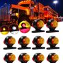 12-24V Double-sided  Truck Side Marker Light Red Amber Image 2